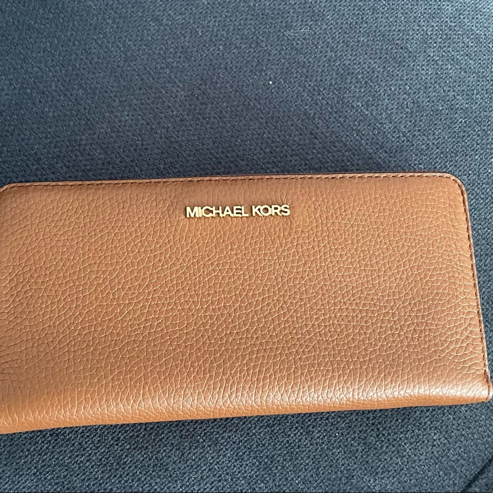 Brand new Michael Kors large brown wallet